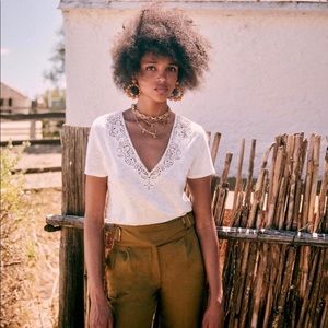 Sézane linen feminine T-Shirt